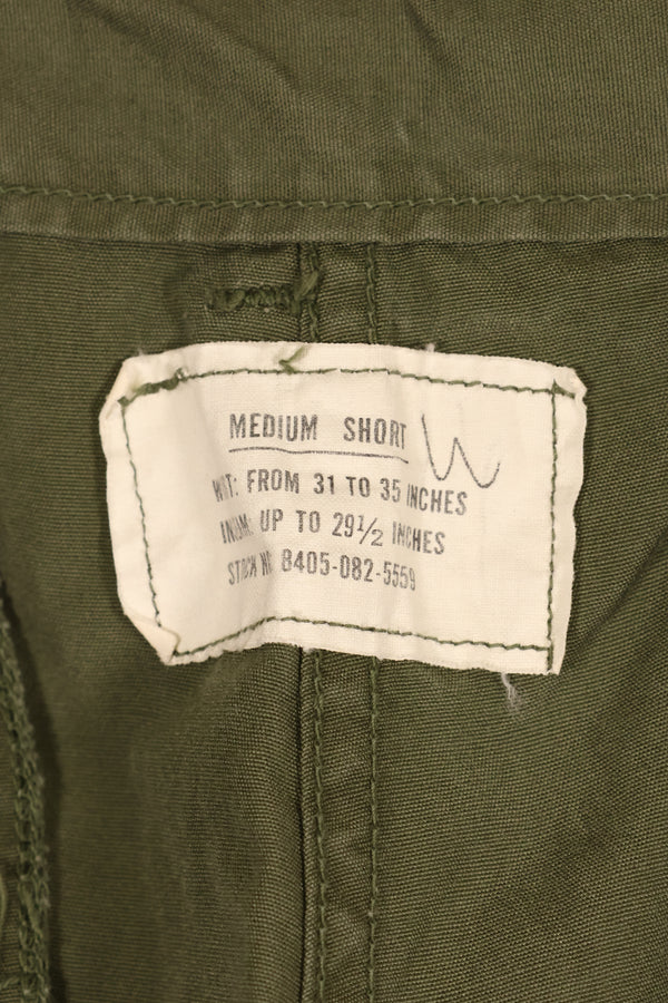 1964年契約　M-S　アメリカ軍　1st Model ジャングルファティーグ　パンツ　状態良い　中古品