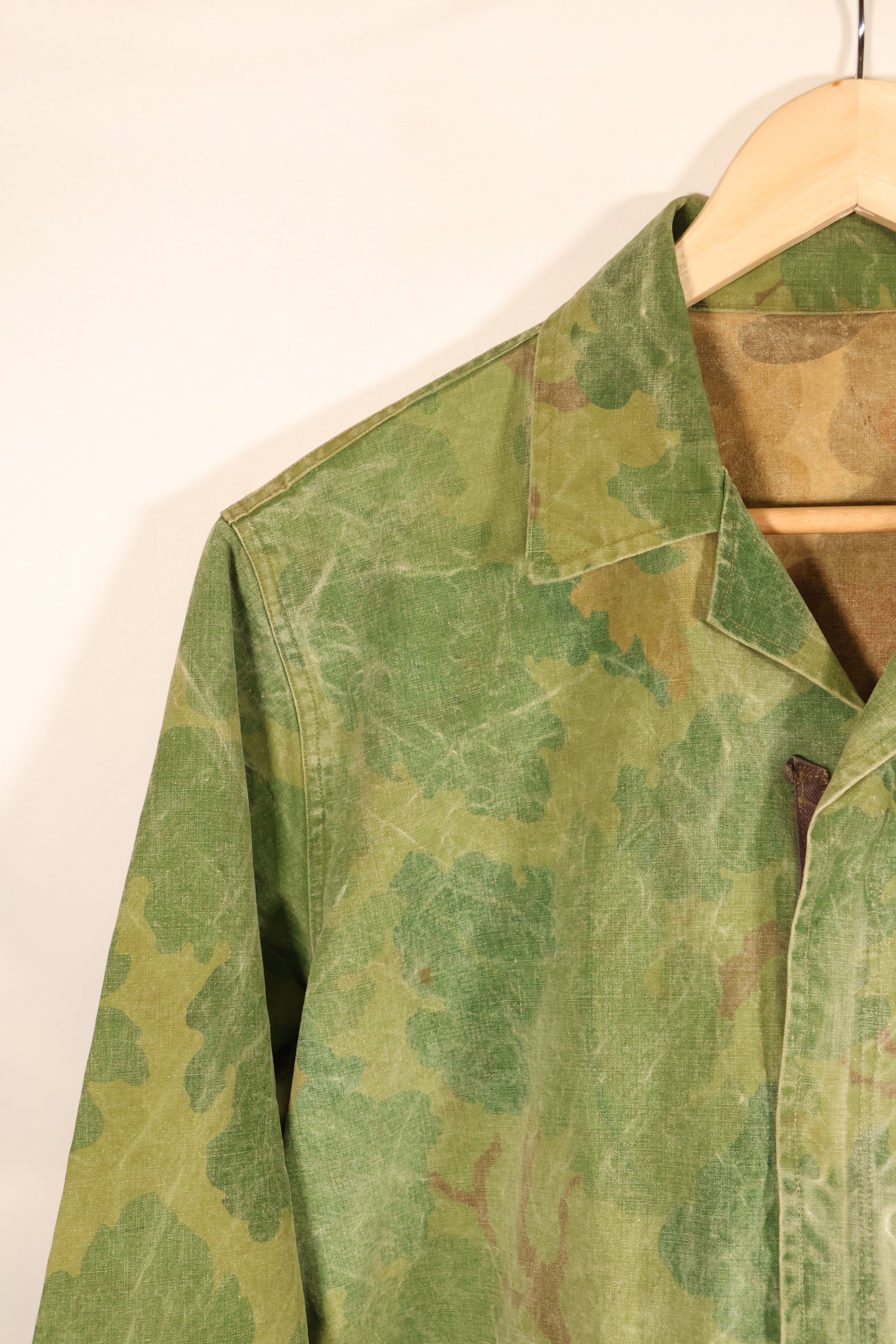 推定1960年代後半頃　ローカルメイド品　ミッチェル迷彩　USMC　迷彩ジャケット　中古品
