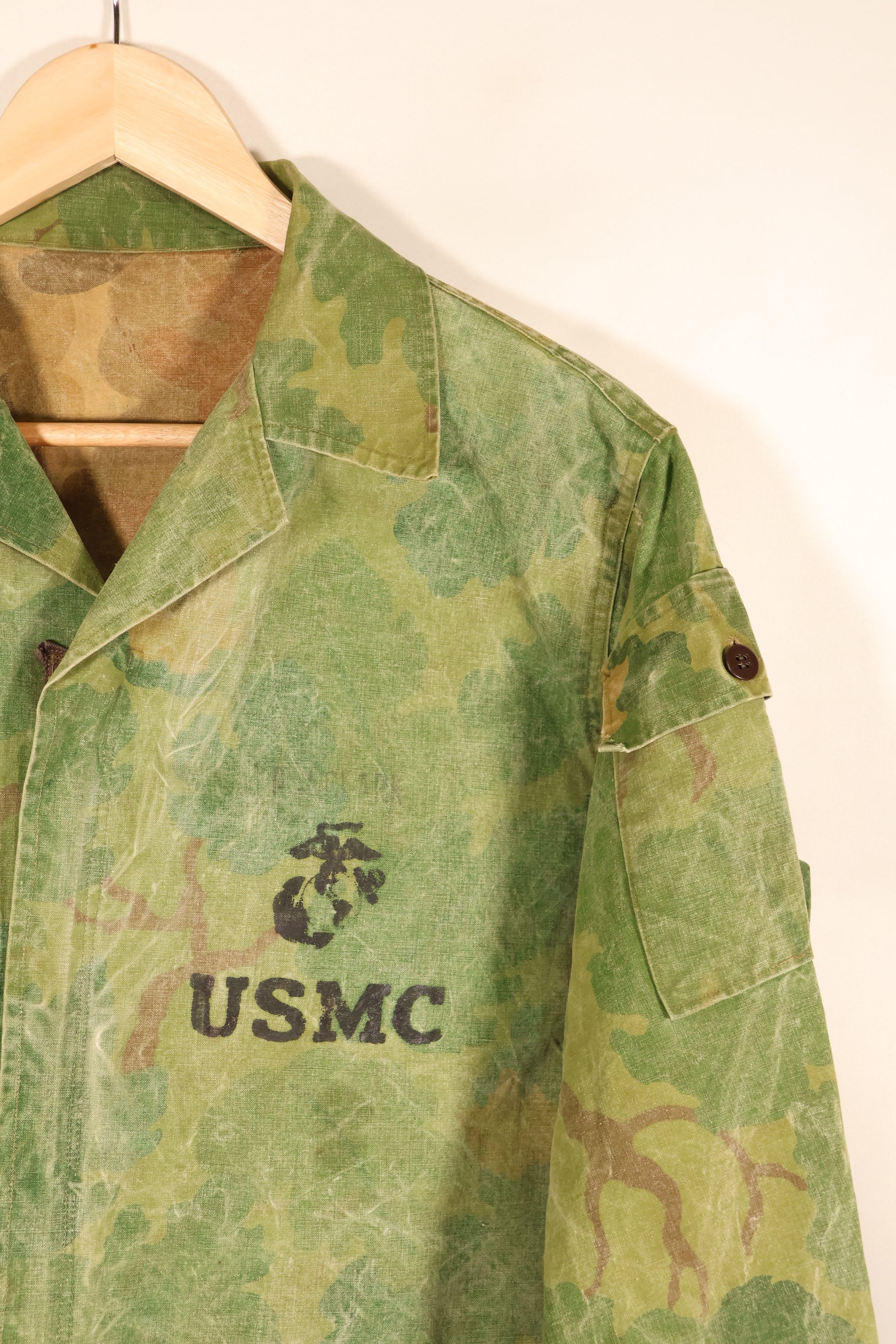 推定1960年代後半頃　ローカルメイド品　ミッチェル迷彩　USMC　迷彩ジャケット　中古品