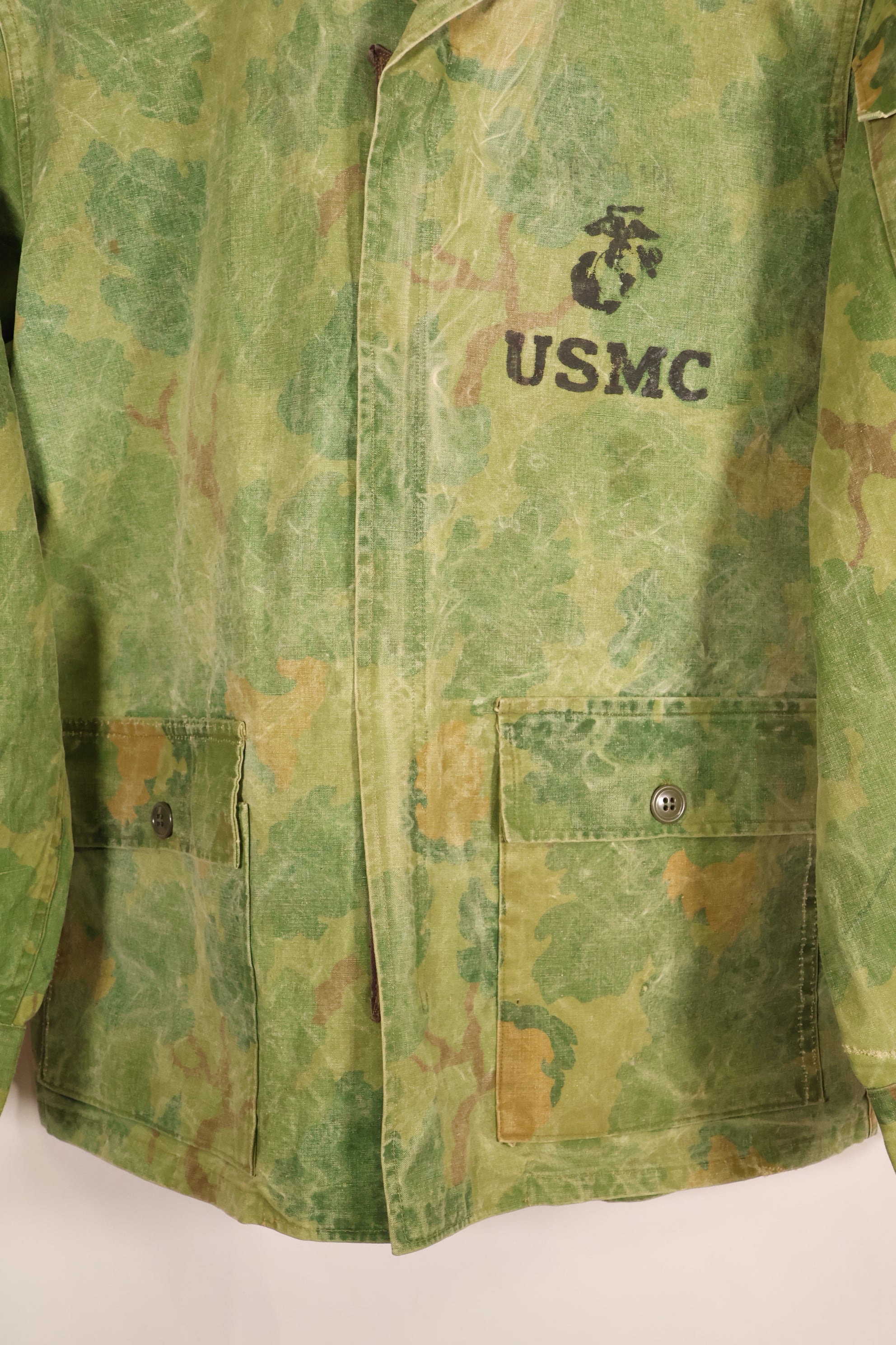 推定1960年代後半頃　ローカルメイド品　ミッチェル迷彩　USMC　迷彩ジャケット　中古品
