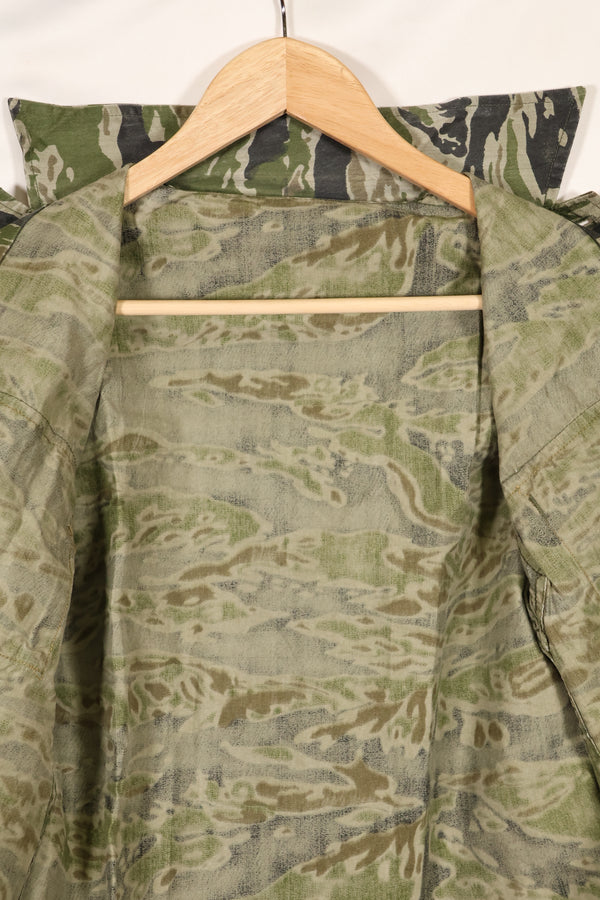 1960年代　タイガーストライプ　シャツ　CIDGパターン　状態良い　中古品　B