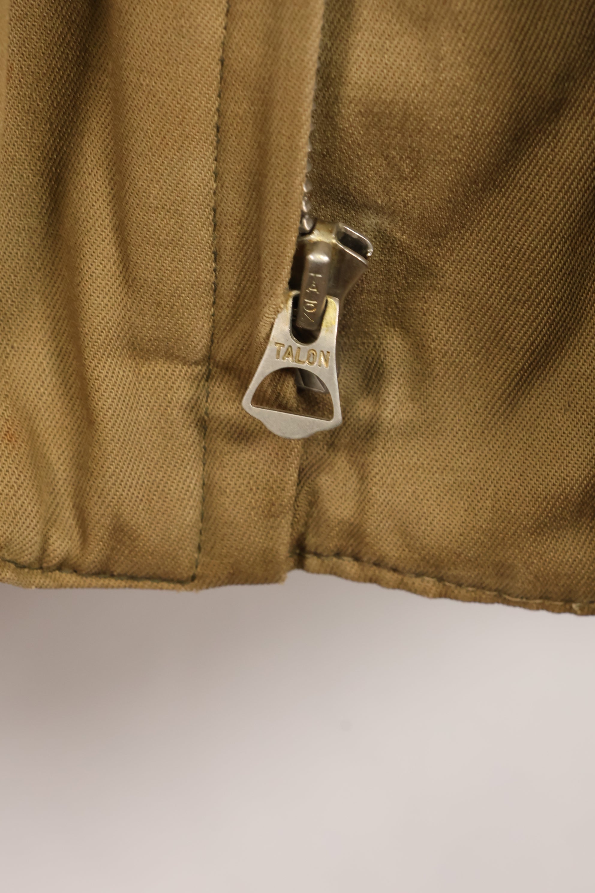 1940年代　WWII　アメリカ陸軍　1st Model タンカースジャケット　破損・汚れあり　中古品