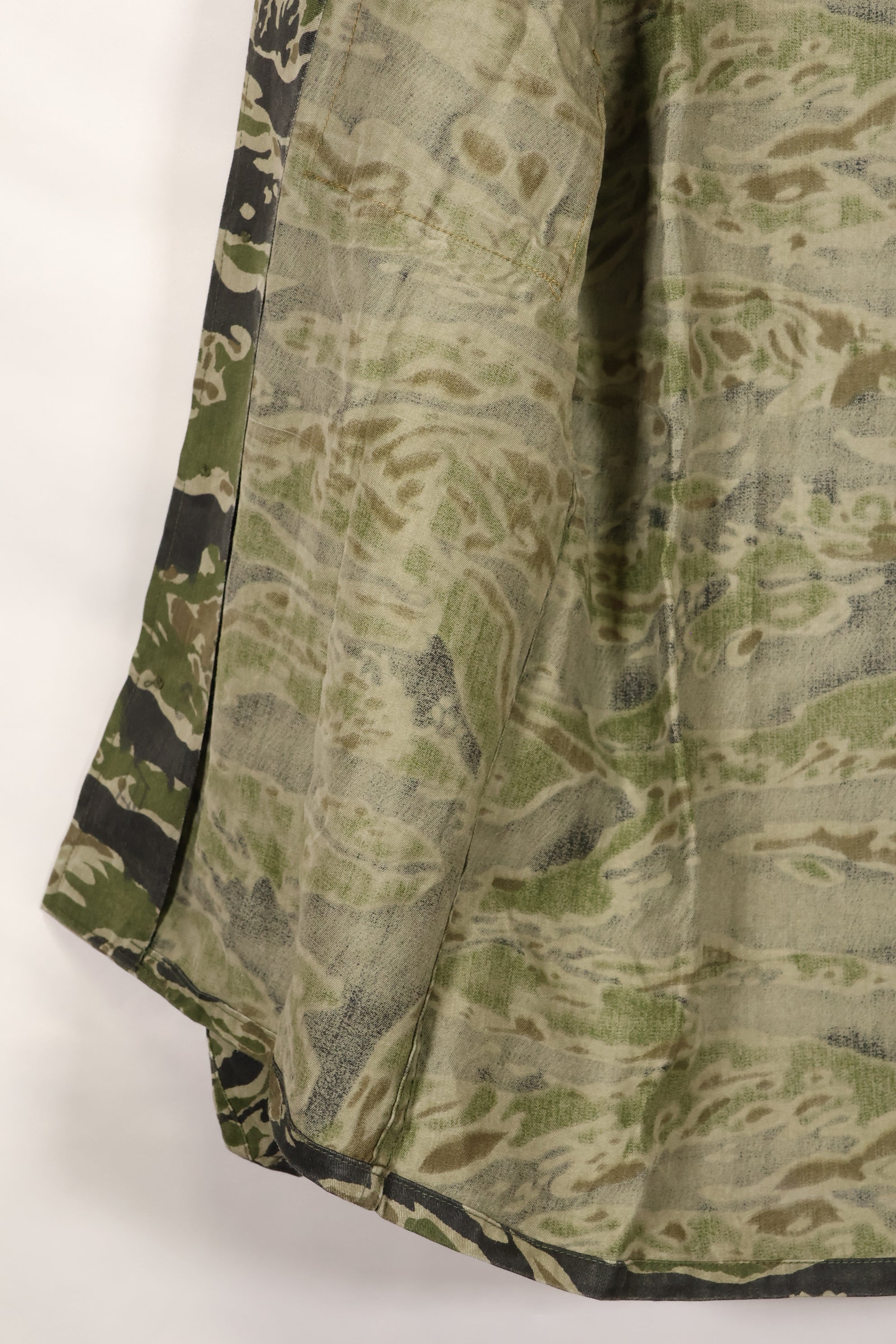 1960年代　タイガーストライプ　シャツ　CIDGパターン　状態良い　中古品　B