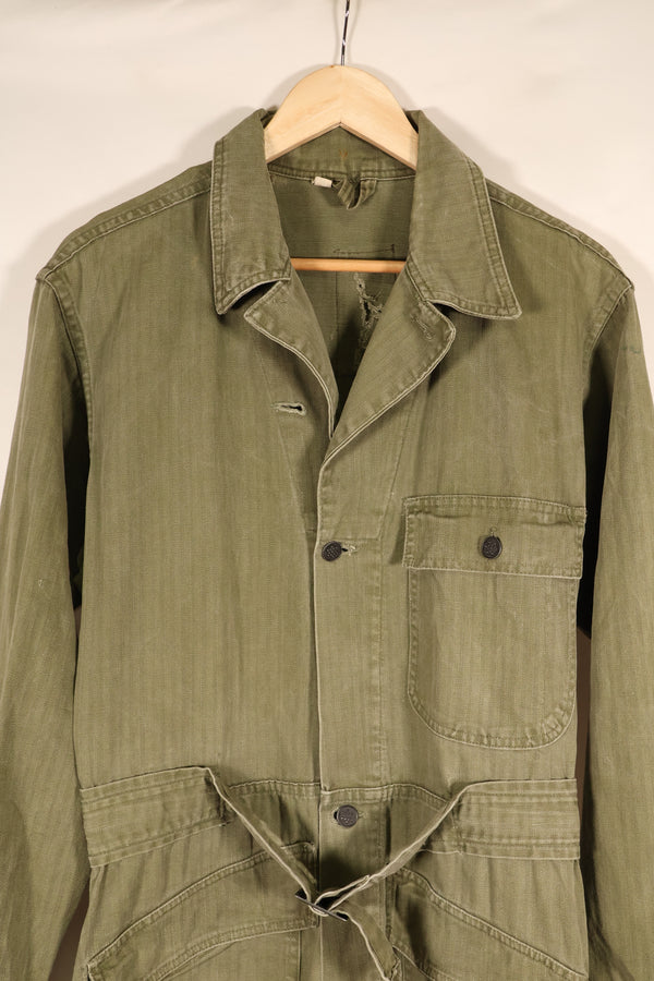 1940年代　36R　アメリカ軍　コンバットカバーオール　PW（Prisoner of War）個体　褪色あり　中古品