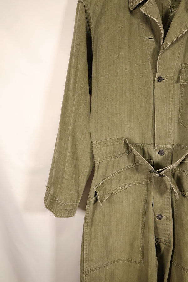 1940年代　36R　アメリカ軍　コンバットカバーオール　PW（Prisoner of War）個体　褪色あり　中古品