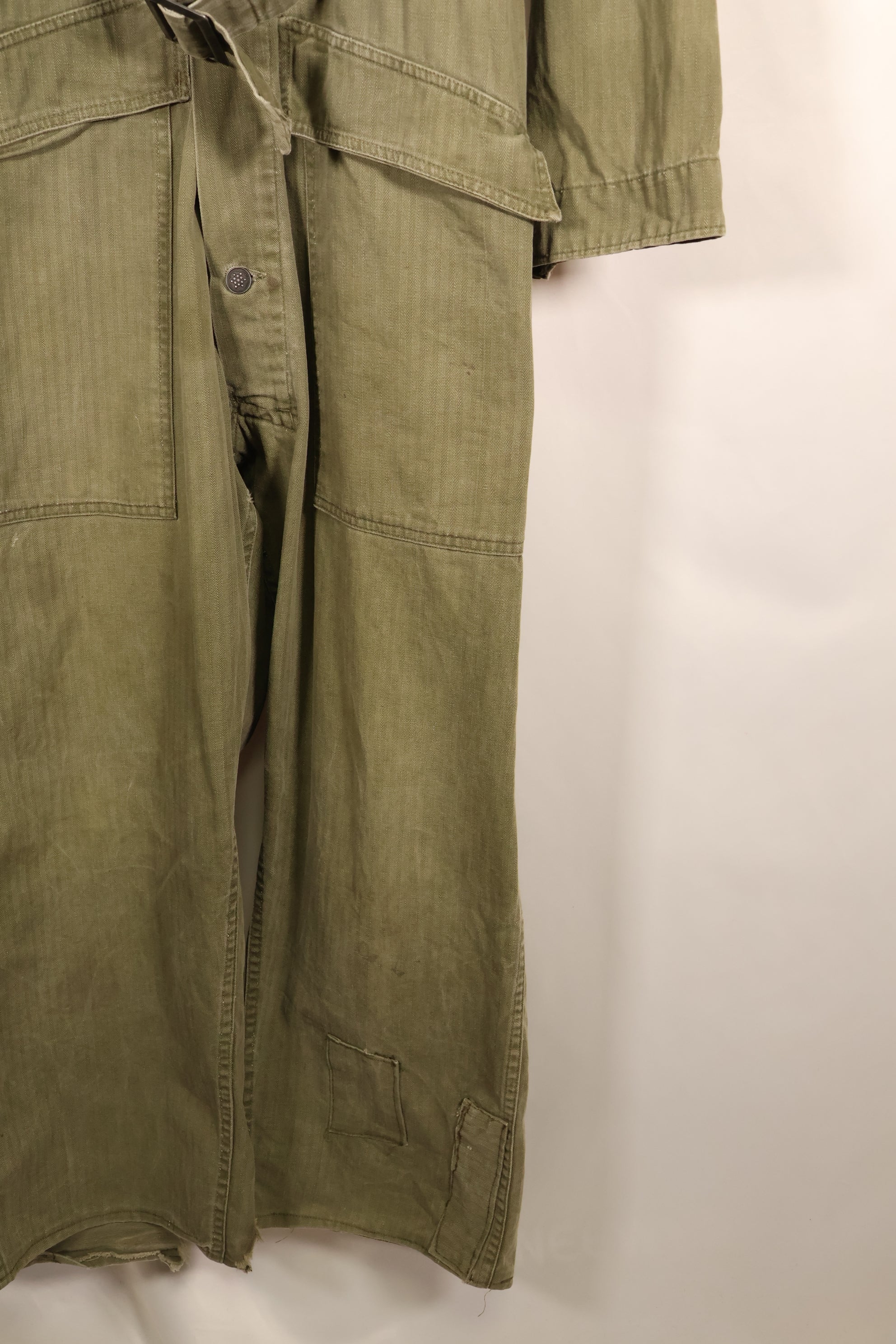 1940年代　36R　アメリカ軍　コンバットカバーオール　PW（Prisoner of War）個体　褪色あり　中古品