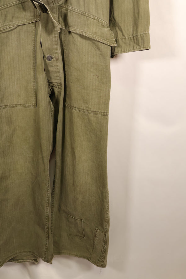 1940年代　36R　アメリカ軍　コンバットカバーオール　PW（Prisoner of War）個体　褪色あり　中古品