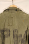 1940年代　36R　アメリカ軍　コンバットカバーオール　PW（Prisoner of War）個体　褪色あり　中古品