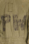 1940年代　36R　アメリカ軍　コンバットカバーオール　PW（Prisoner of War）個体　褪色あり　中古品