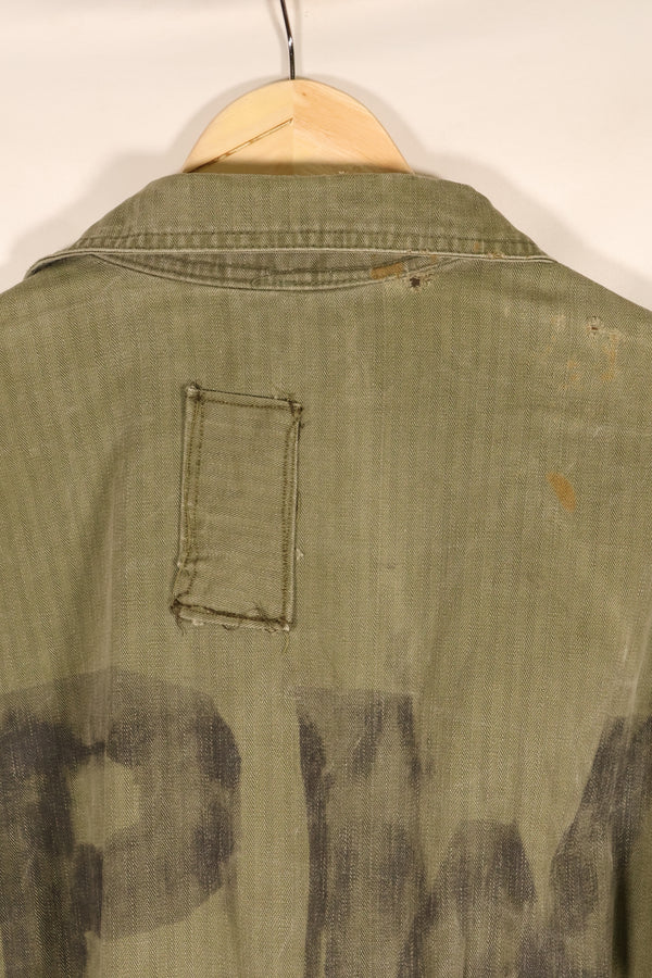 1940年代　36R　アメリカ軍　コンバットカバーオール　PW（Prisoner of War）個体　褪色あり　中古品