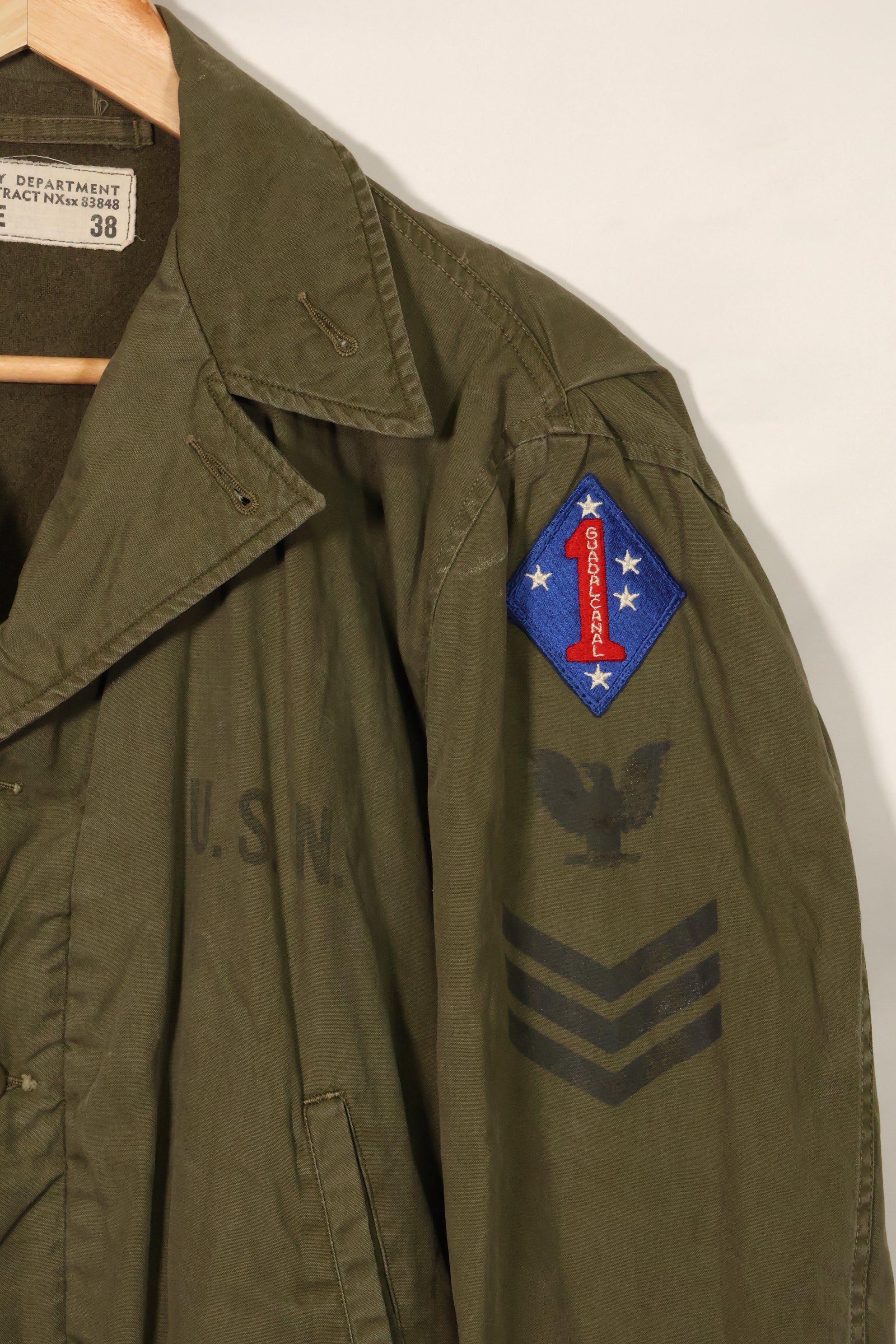 1940年代　アメリカ海軍　USN　Corp Man フィールドジャケット　中古品