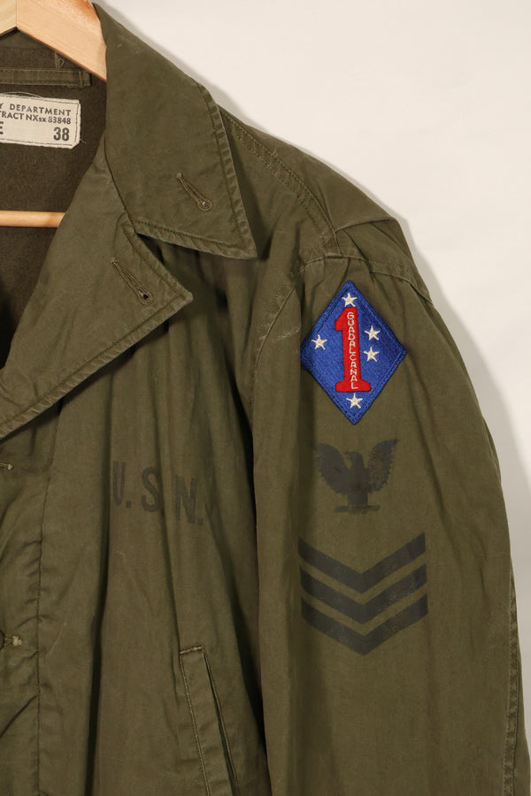 1940年代　アメリカ海軍　USN　Corp Man フィールドジャケット　中古品