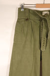 1967年契約　オーストラリア軍　OD　コンバットトラウザーズ　褪色あり　中古品