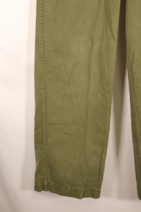 1967年契約　オーストラリア軍　OD　コンバットトラウザーズ　褪色あり　中古品