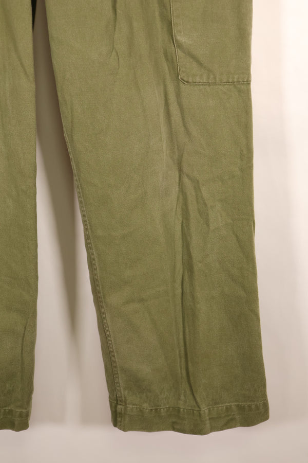 1967年契約　オーストラリア軍　OD　コンバットトラウザーズ　褪色あり　中古品