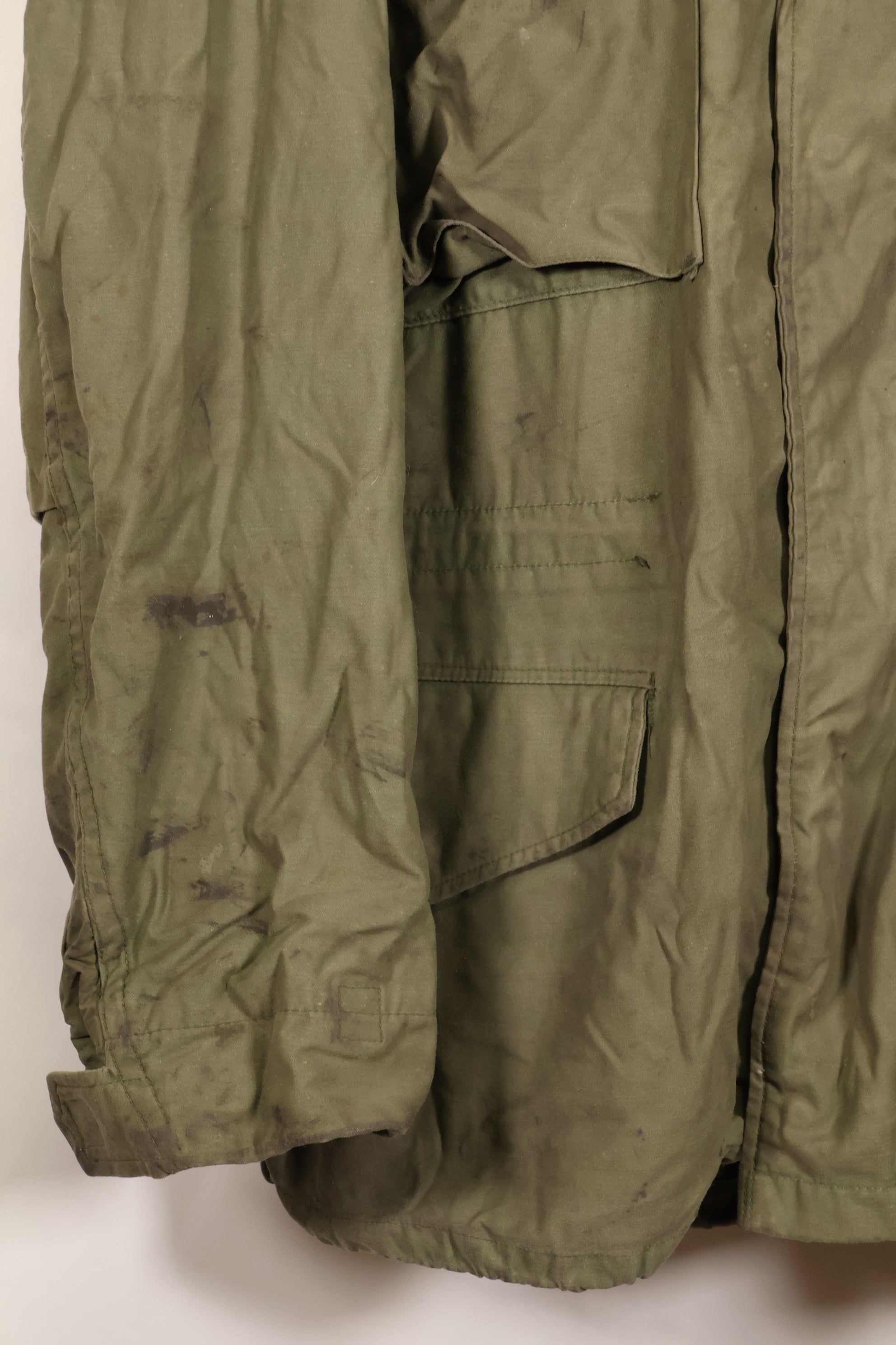 1970年契約　M-R　M65 フィールドジャケット　2nd Model　徽章付き　汚れあり　ライナーなし　中古品