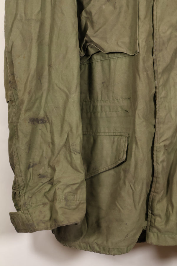 1970年契約　M-R　M65 フィールドジャケット　2nd Model　徽章付き　汚れあり　ライナーなし　中古品