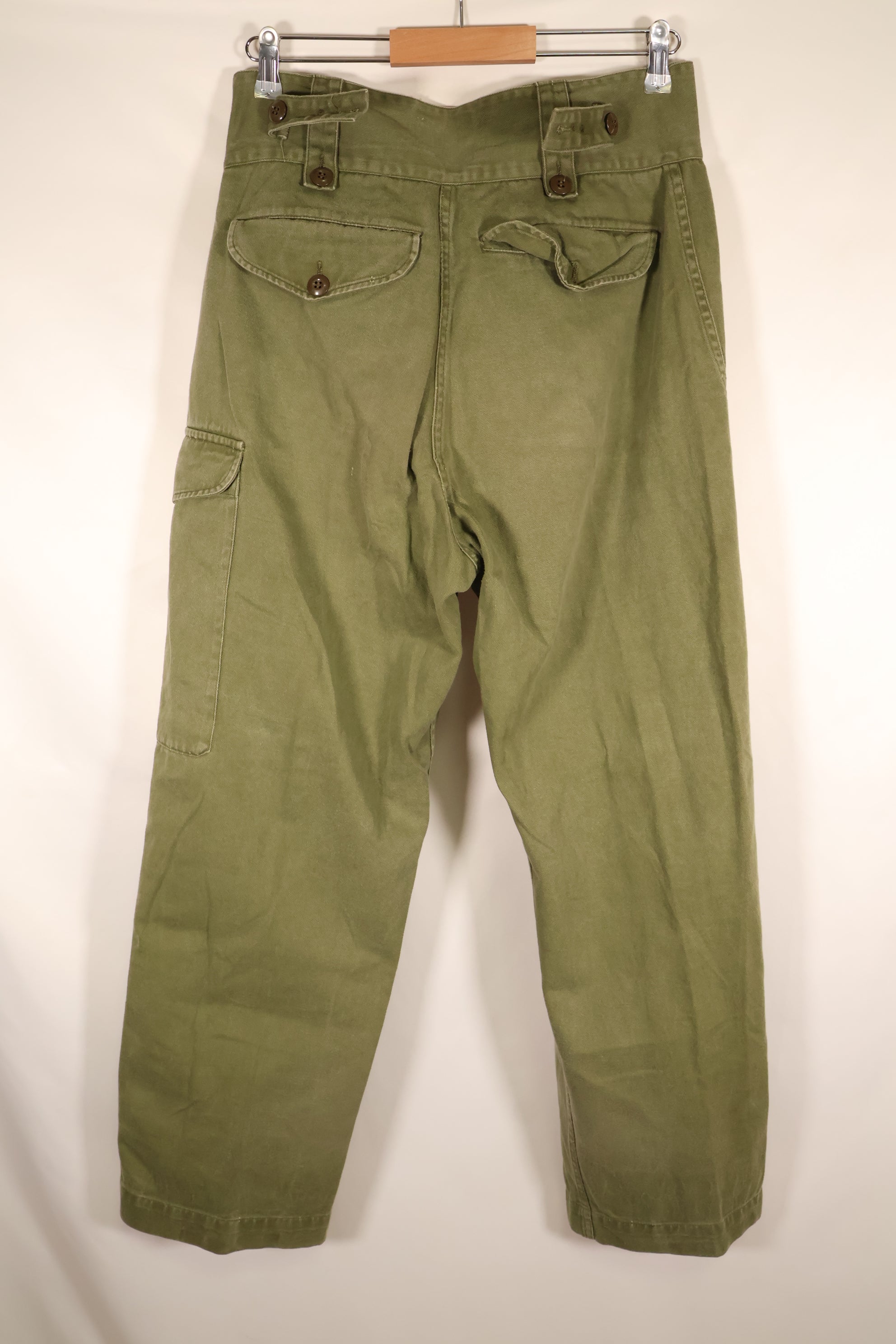 1967年契約　オーストラリア軍　OD　コンバットトラウザーズ　褪色あり　中古品