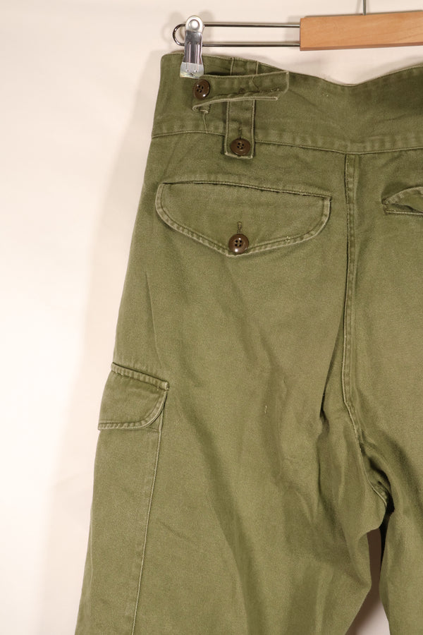 1967年契約　オーストラリア軍　OD　コンバットトラウザーズ　褪色あり　中古品