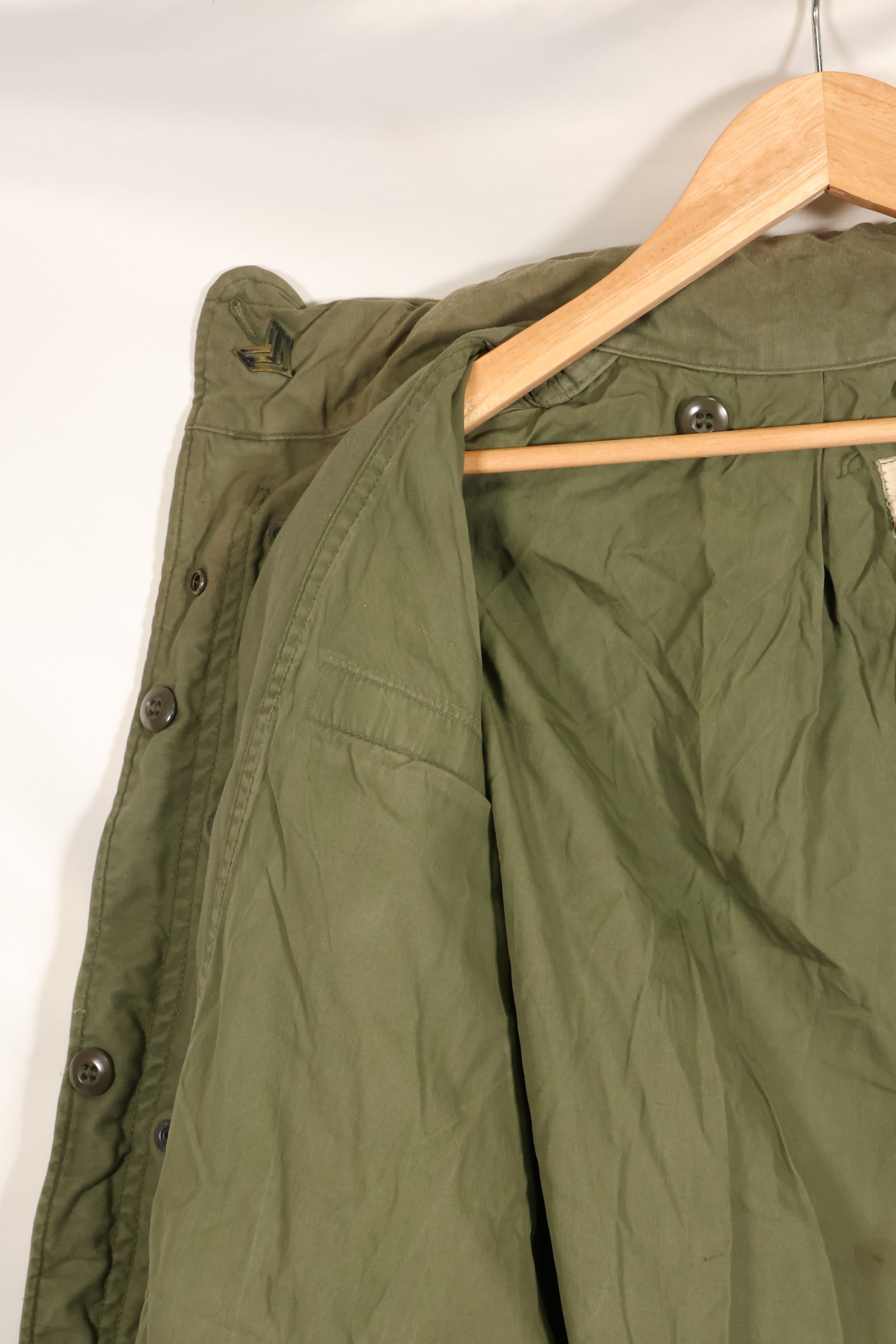 1970年契約　M-R　M65 フィールドジャケット　2nd Model　徽章付き　汚れあり　ライナーなし　中古品