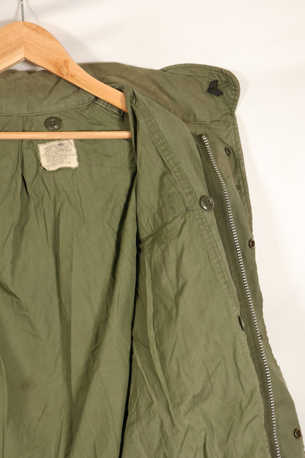 1970年契約　M-R　M65 フィールドジャケット　2nd Model　徽章付き　汚れあり　ライナーなし　中古品