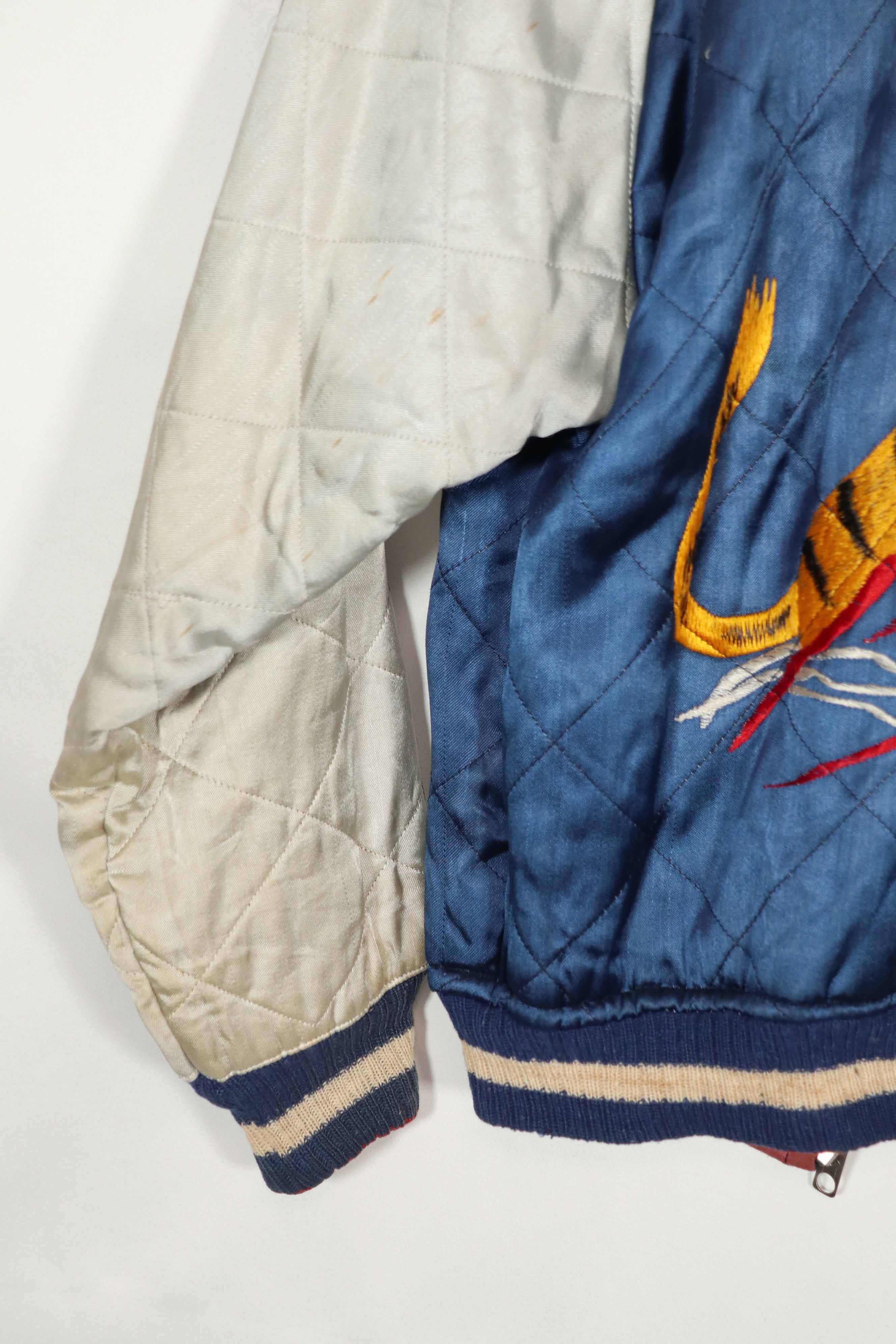 実物　1950年代　Japan Jacket　スカジャン　リバーシブル　ジッパー破損あり　