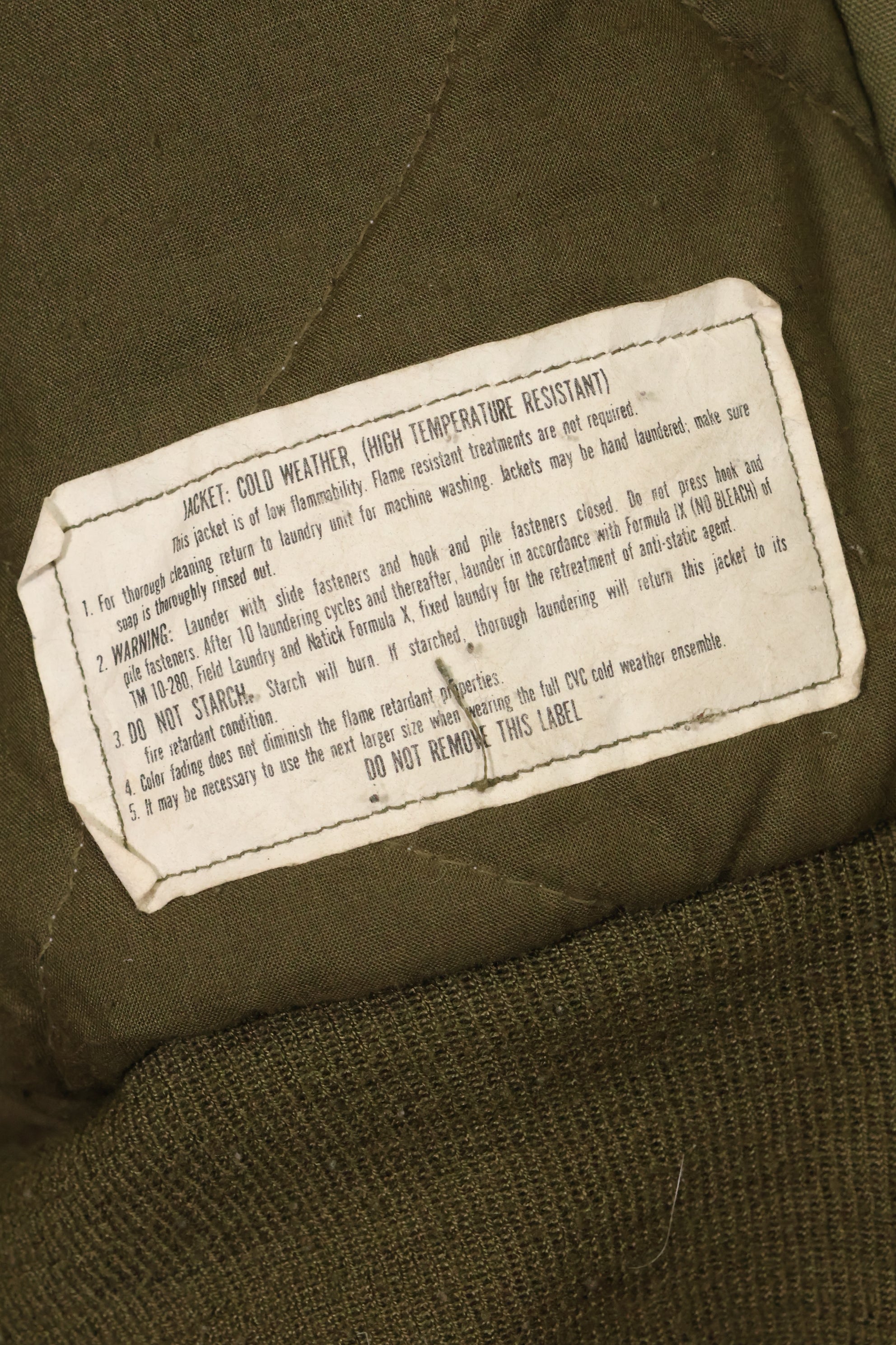 1991年契約　アメリカ陸軍　タンカージャケット　ARAMID 素材　中古品