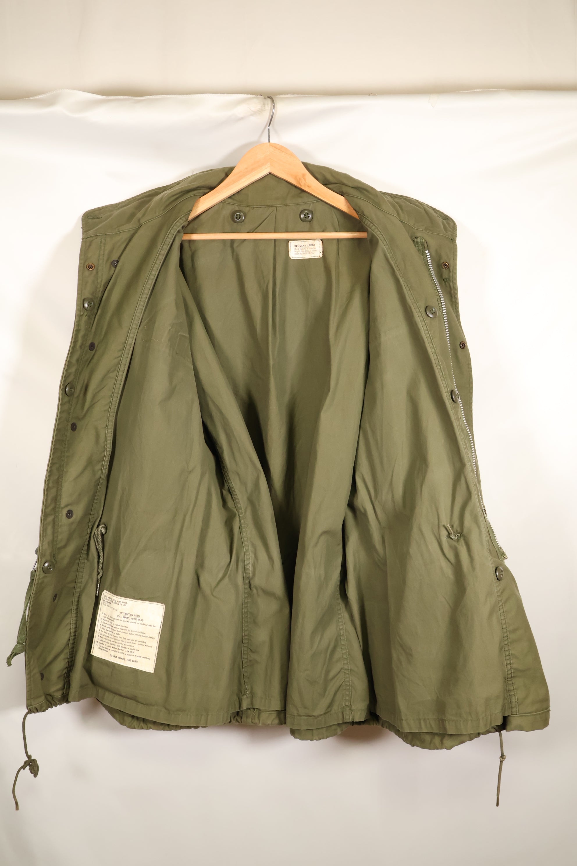 1967年契約　L-R　2nd Model M65フィールドジャケット　エポレットなし　中古品