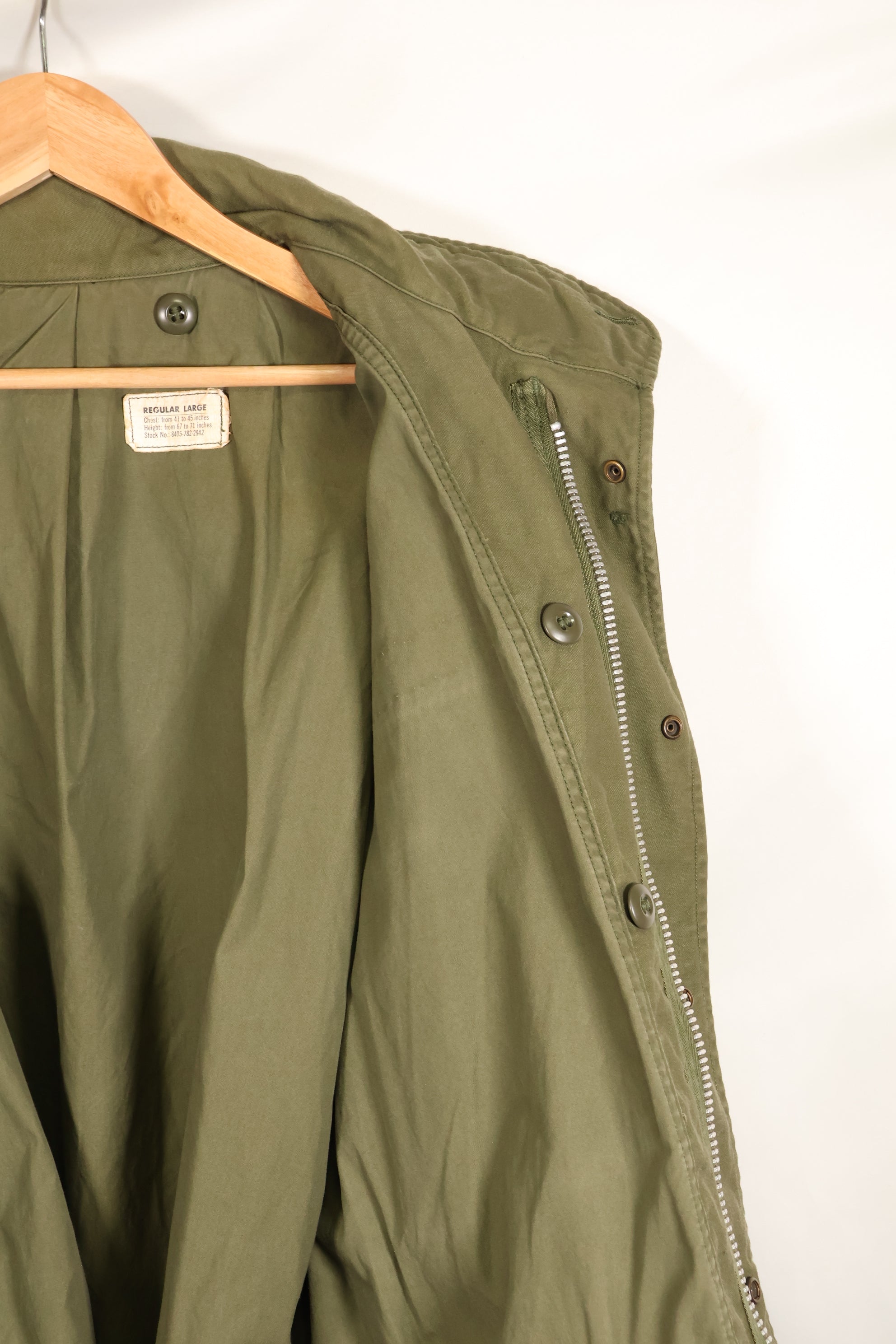 1967年契約　L-R　2nd Model M65フィールドジャケット　エポレットなし　中古品