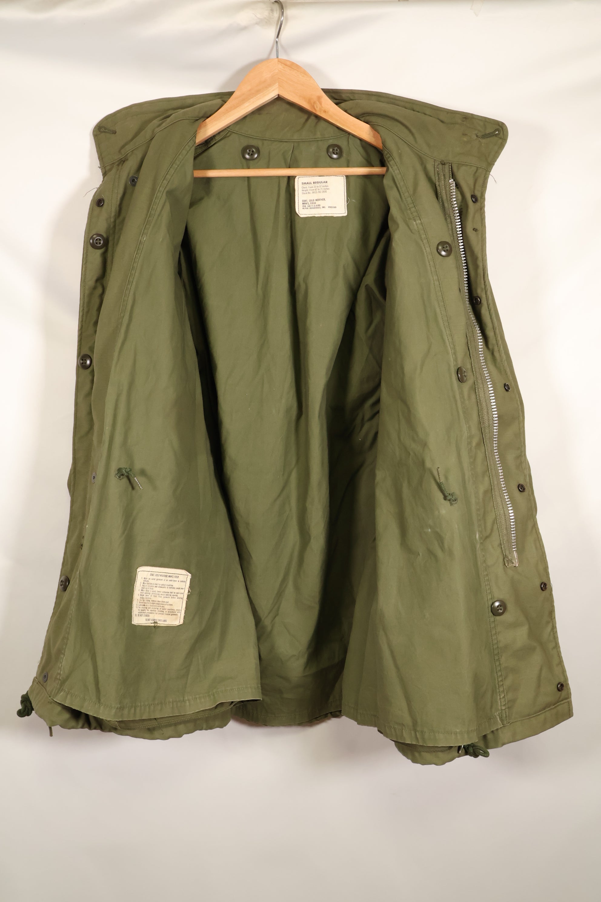 1971年契約　S-R　2nd Model M65 フィールドジャケット　状態良い　中古品