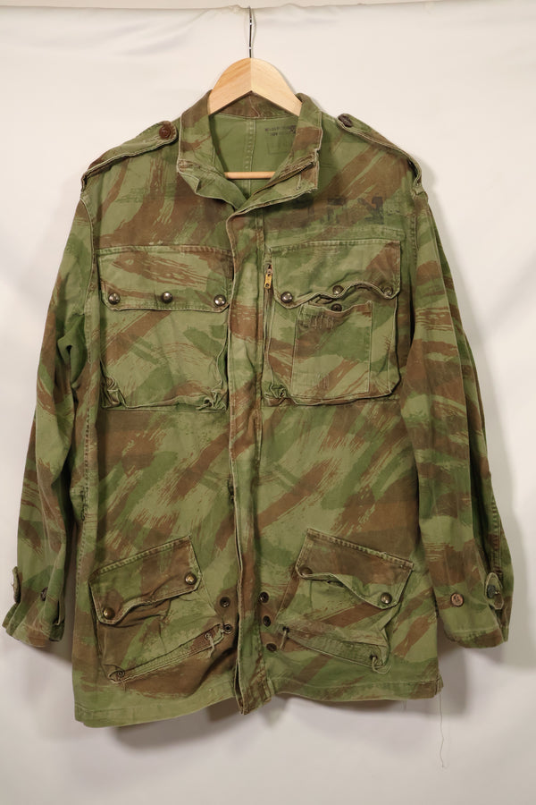 1950年代　フランス軍　リザード迷彩　TAP 47/54　空挺ジャケット　イスラエルスタンプ付　中古品