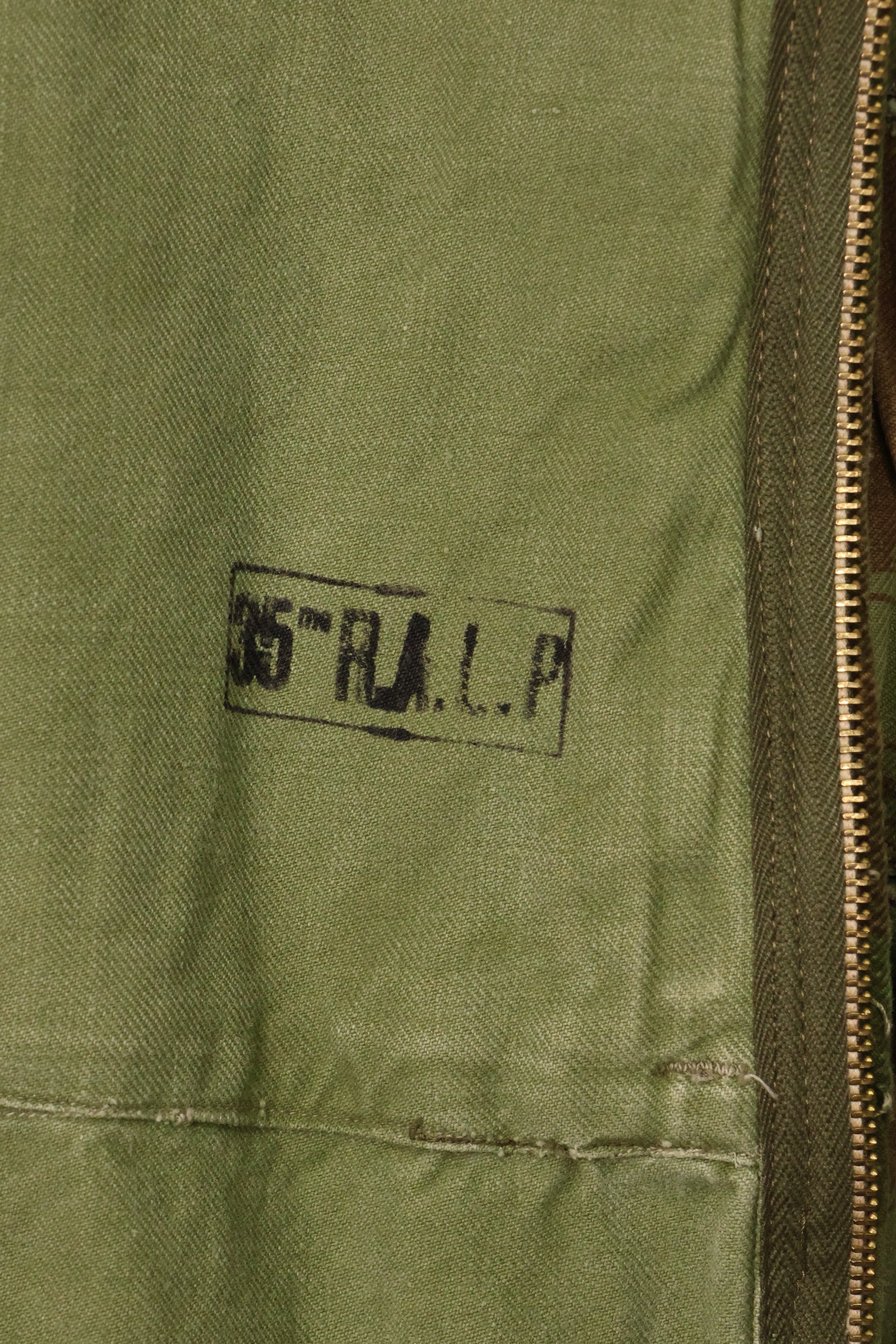1950年代　フランス軍　リザード迷彩　TAP 47/54　空挺ジャケット　イスラエルスタンプ付　中古品