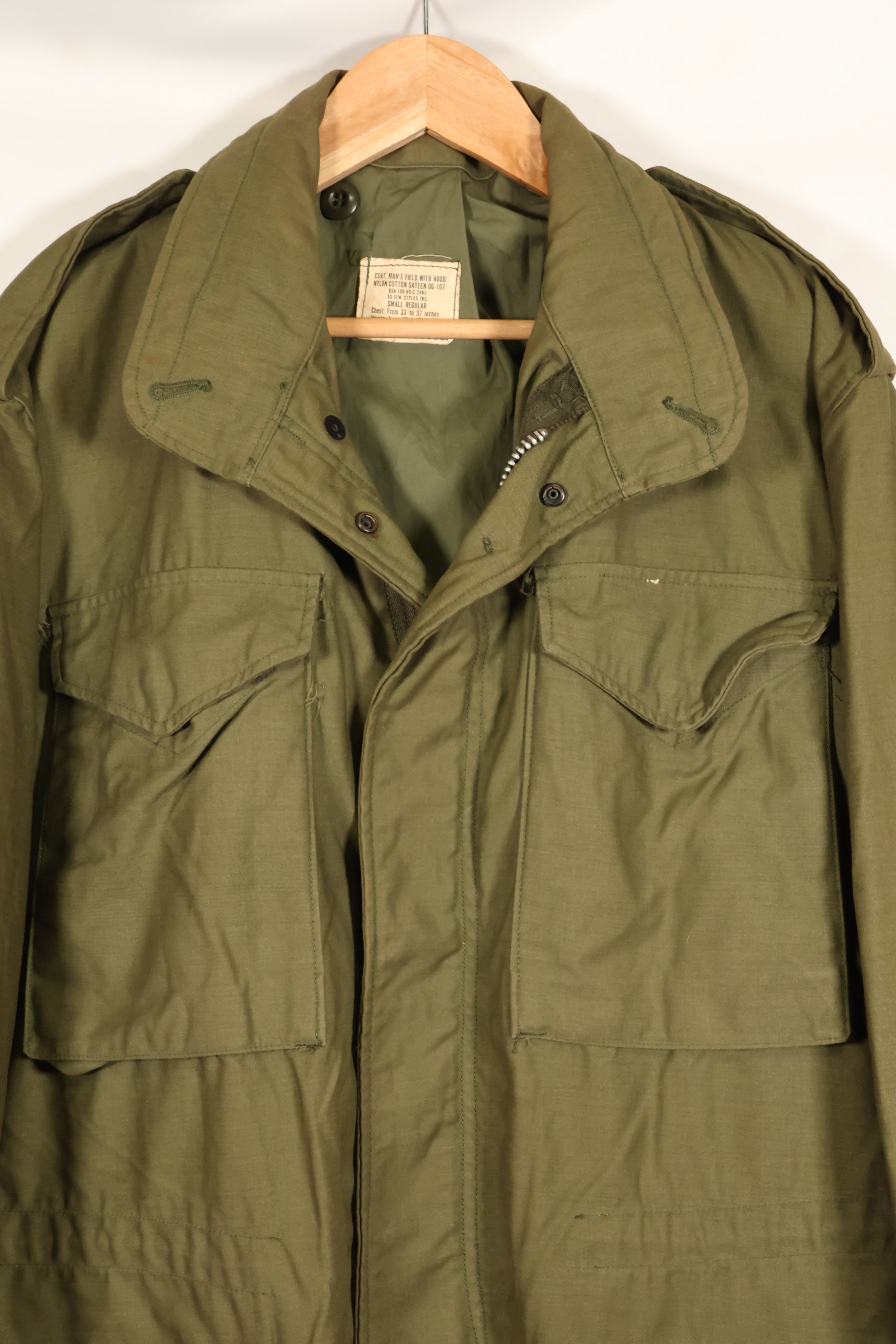 1969年契約　S-R　2nd Model　アメリカ軍　M65　フィールドジャケット　状態良い　中古品