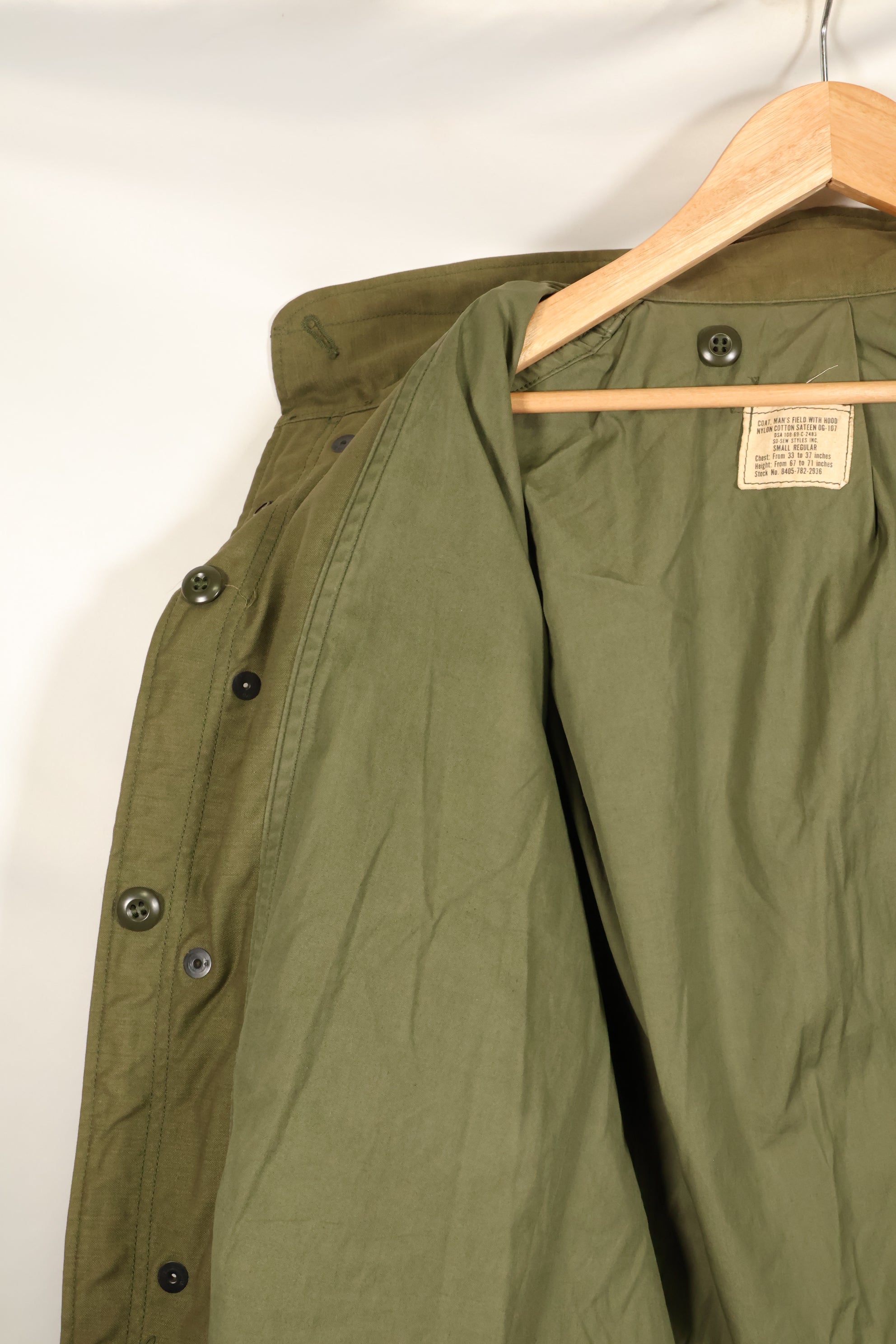 1969年契約　S-R　2nd Model　アメリカ軍　M65　フィールドジャケット　状態良い　中古品