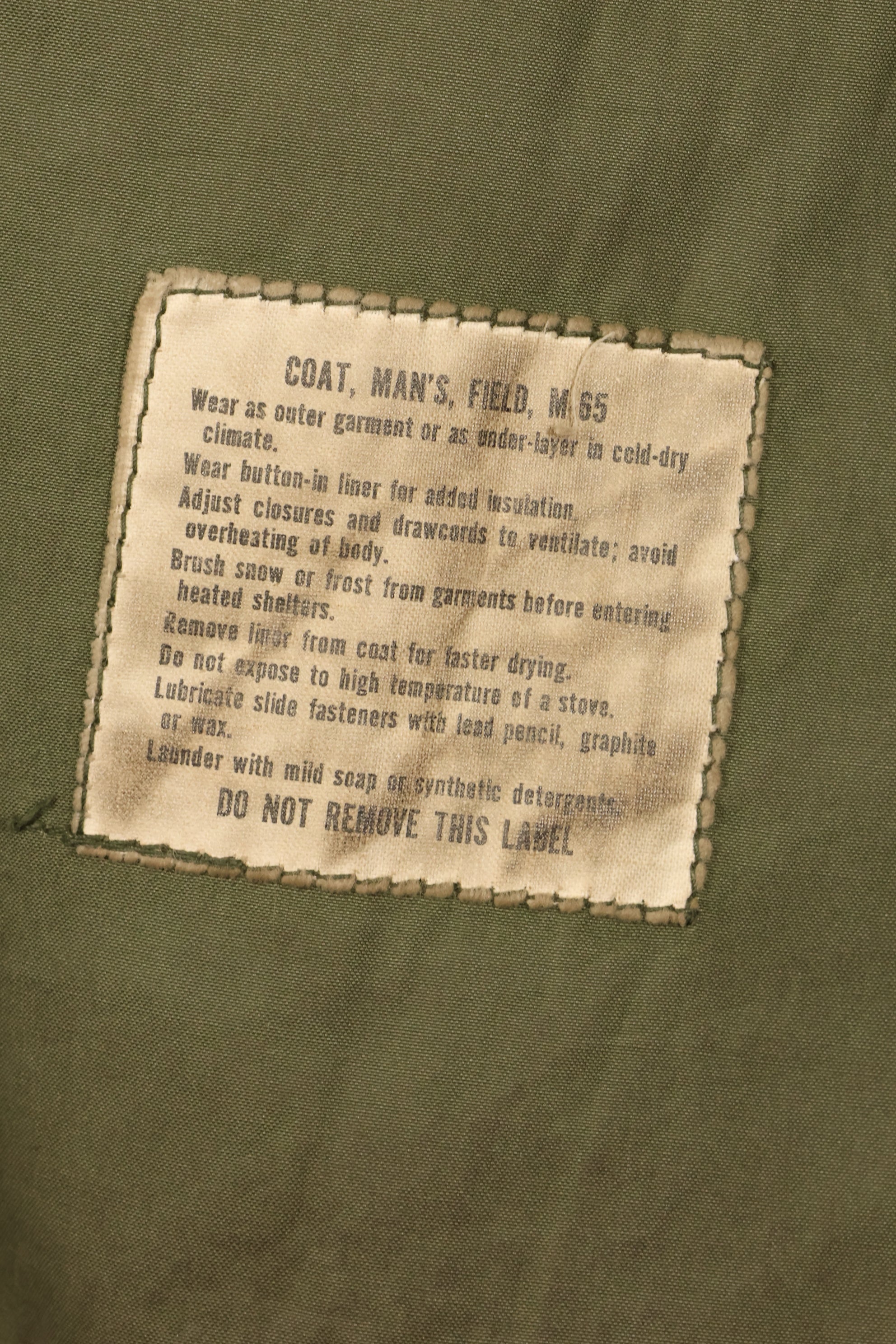 1969年契約　S-R　2nd Model　アメリカ軍　M65　フィールドジャケット　状態良い　中古品