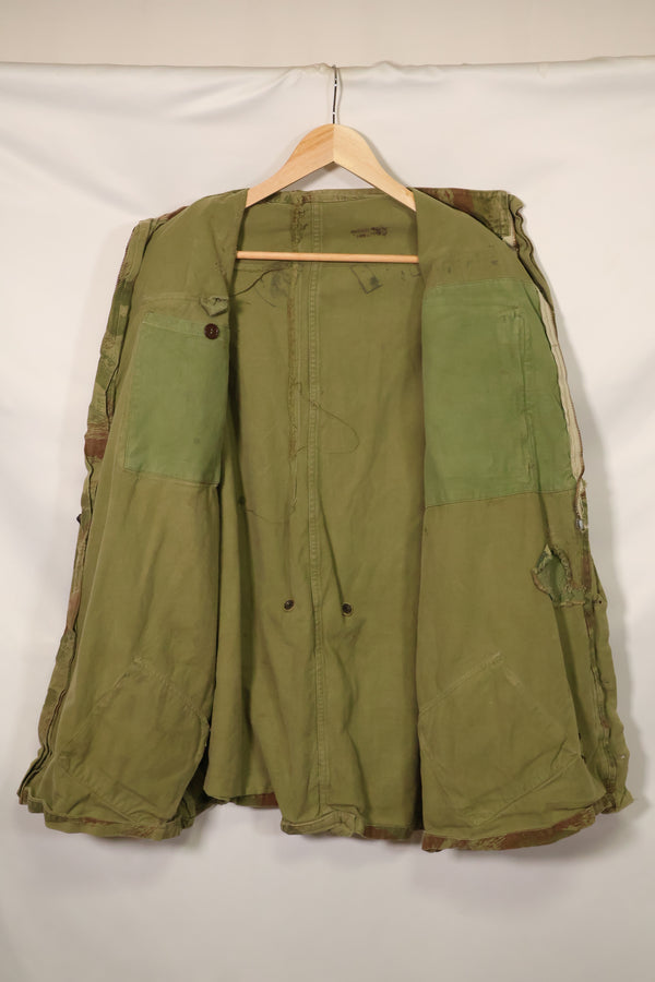 1950年代　フランス軍　リザード迷彩　TAP 47/53　空挺ジャケット　イスラエルスタンプ付　中古品