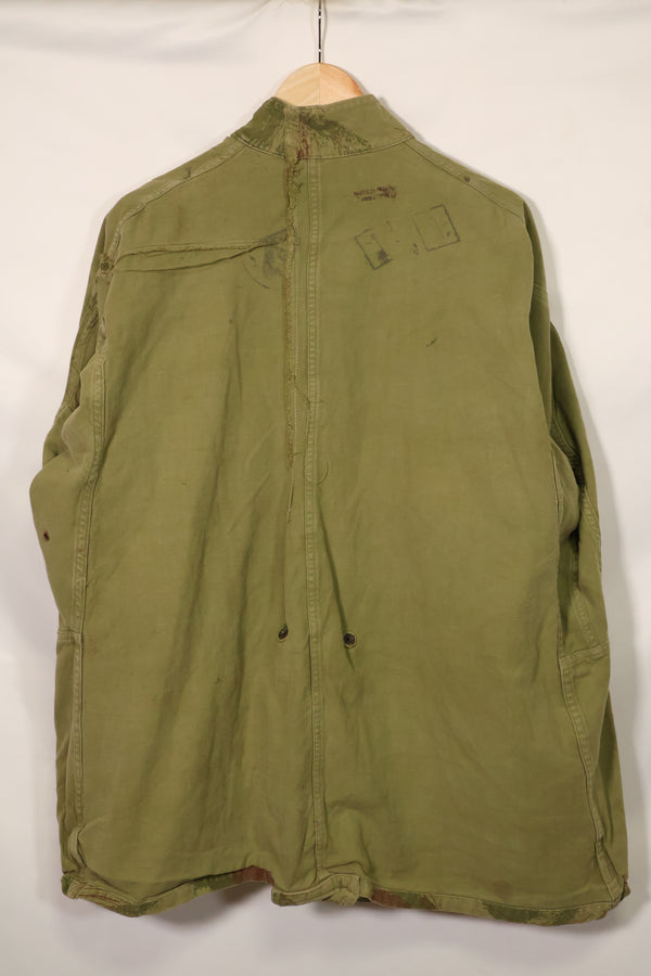 1950年代　フランス軍　リザード迷彩　TAP 47/53　空挺ジャケット　イスラエルスタンプ付　中古品