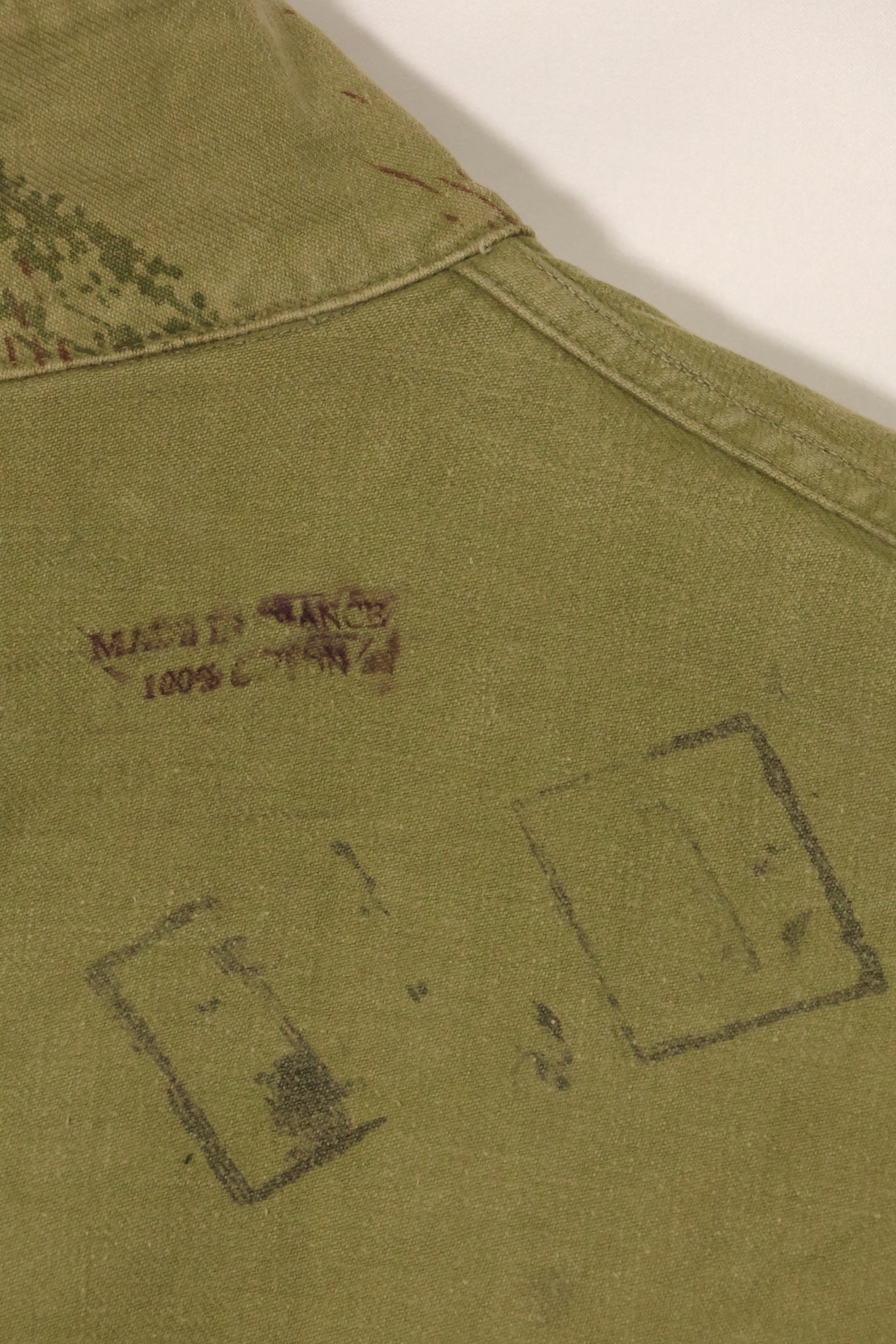 1950年代　フランス軍　リザード迷彩　TAP 47/53　空挺ジャケット　イスラエルスタンプ付　中古品