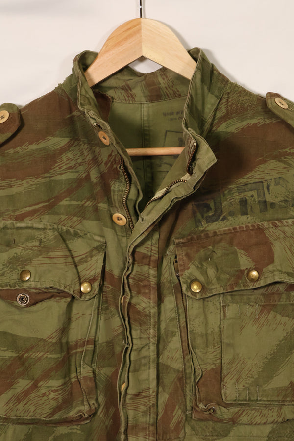 1950年代　フランス軍　リザード迷彩　TAP 47/53　空挺ジャケット　イスラエルスタンプ付　中古品 B
