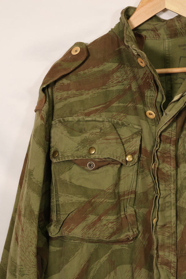 1950年代　フランス軍　リザード迷彩　TAP 47/53　空挺ジャケット　イスラエルスタンプ付　中古品 B