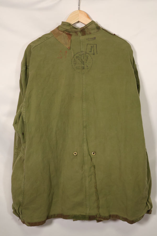1950年代　フランス軍　リザード迷彩　TAP 47/53　空挺ジャケット　イスラエルスタンプ付　中古品 B