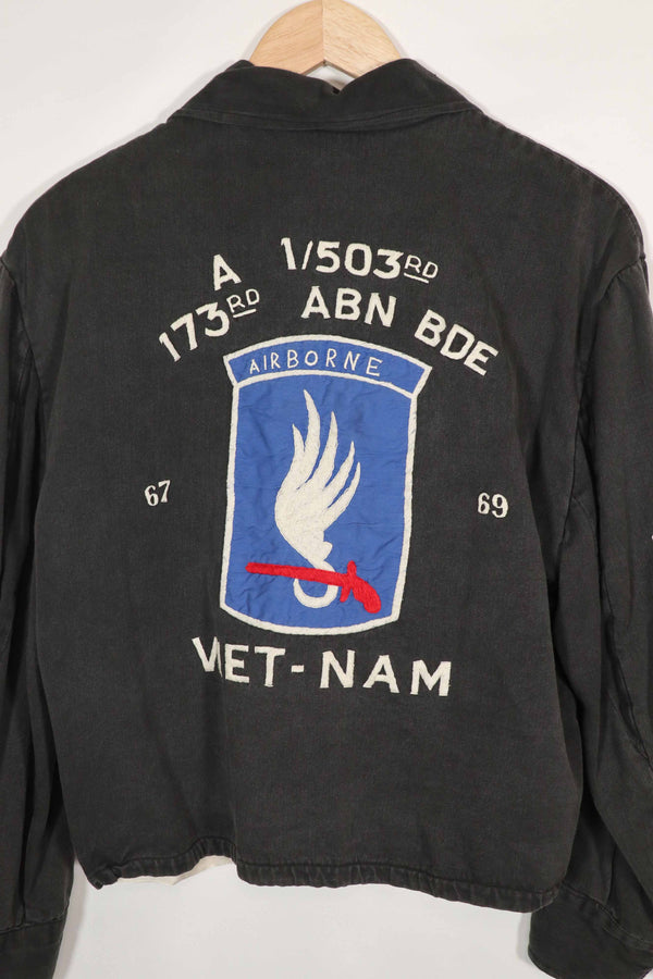実物　ベトナム戦争　ツアージャケット　173空挺旅団　1967-1969　レア品　
