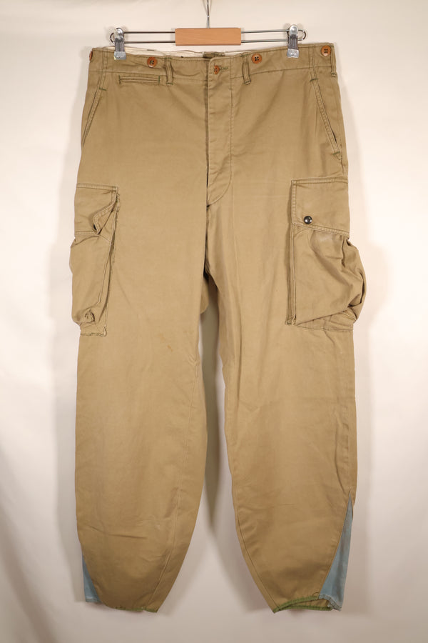1940年代前半　推定 36　アメリカ陸軍　空挺部隊　M-1942　ジャンプパンツ　褪色あり　中古品
