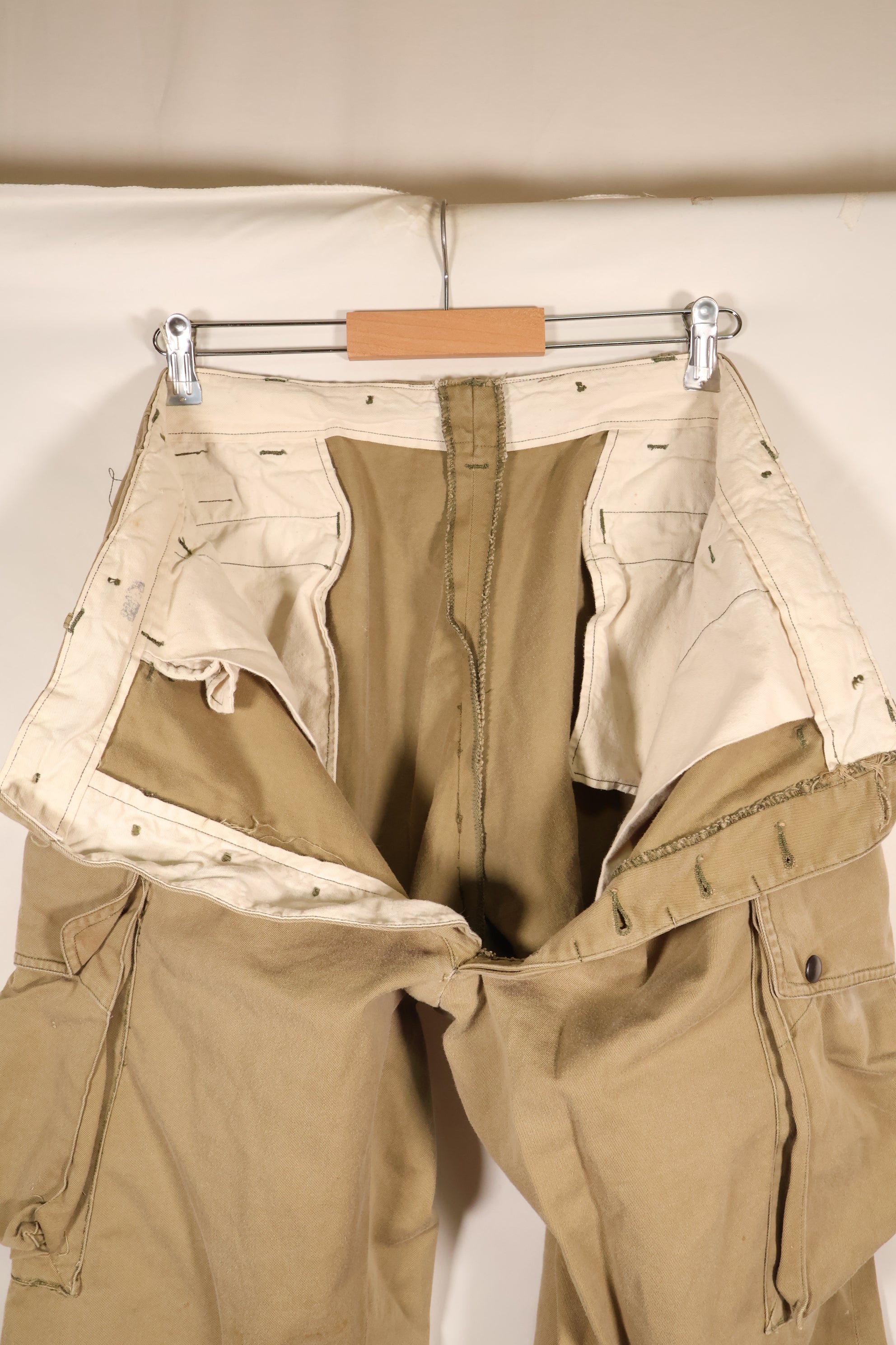 1940年代前半　推定 36　アメリカ陸軍　空挺部隊　M-1942　ジャンプパンツ　褪色あり　中古品