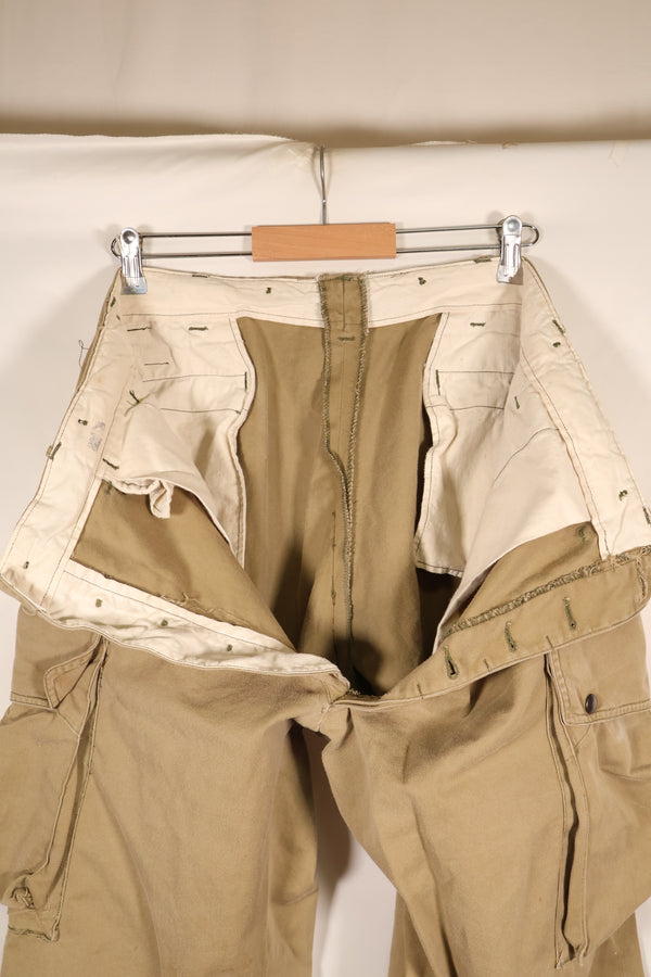 1940年代前半　推定 36　アメリカ陸軍　空挺部隊　M-1942　ジャンプパンツ　褪色あり　中古品