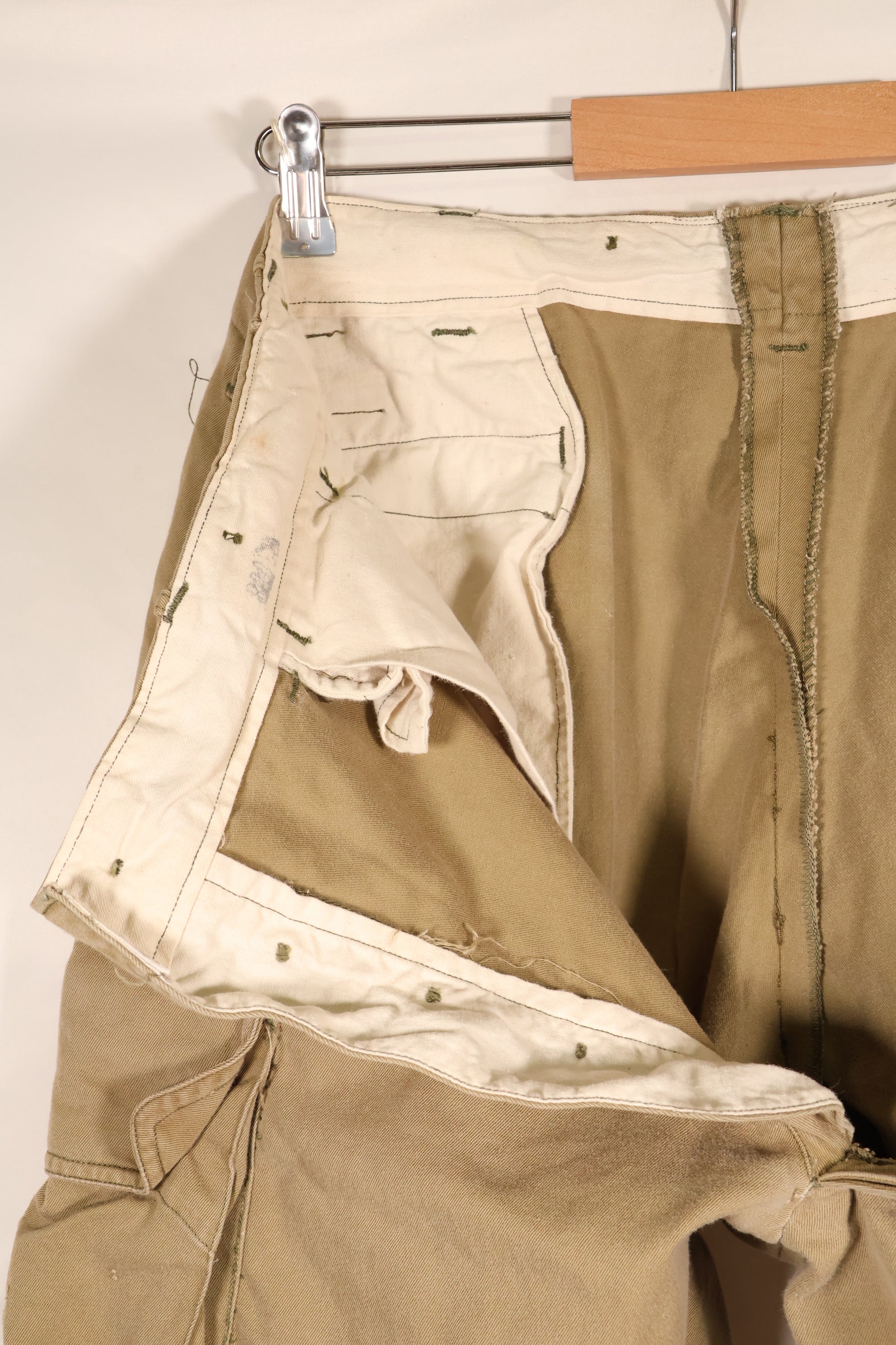 1940年代前半　推定 36　アメリカ陸軍　空挺部隊　M-1942　ジャンプパンツ　褪色あり　中古品