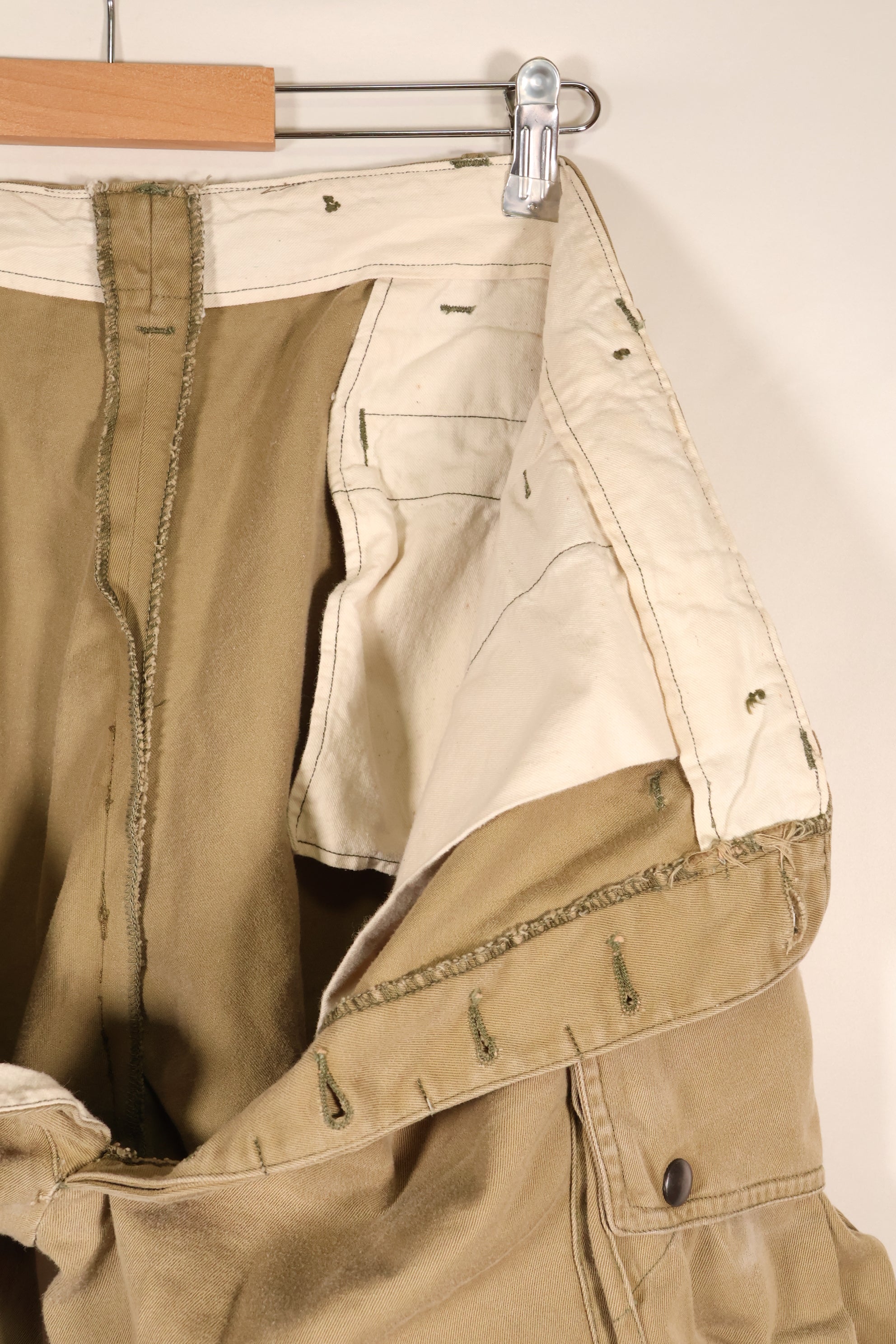 1940年代前半　推定 36　アメリカ陸軍　空挺部隊　M-1942　ジャンプパンツ　褪色あり　中古品