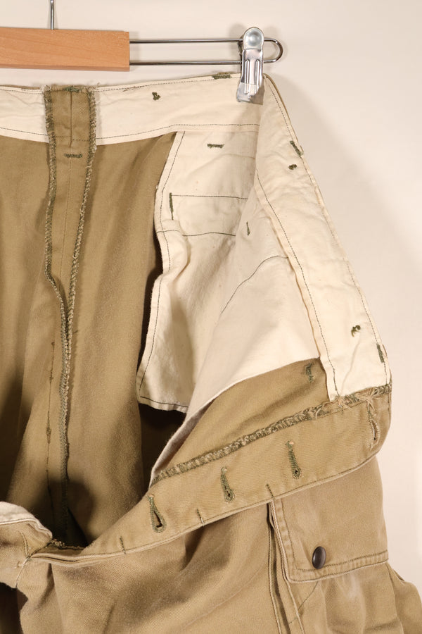 1940年代前半　推定 36　アメリカ陸軍　空挺部隊　M-1942　ジャンプパンツ　褪色あり　中古品