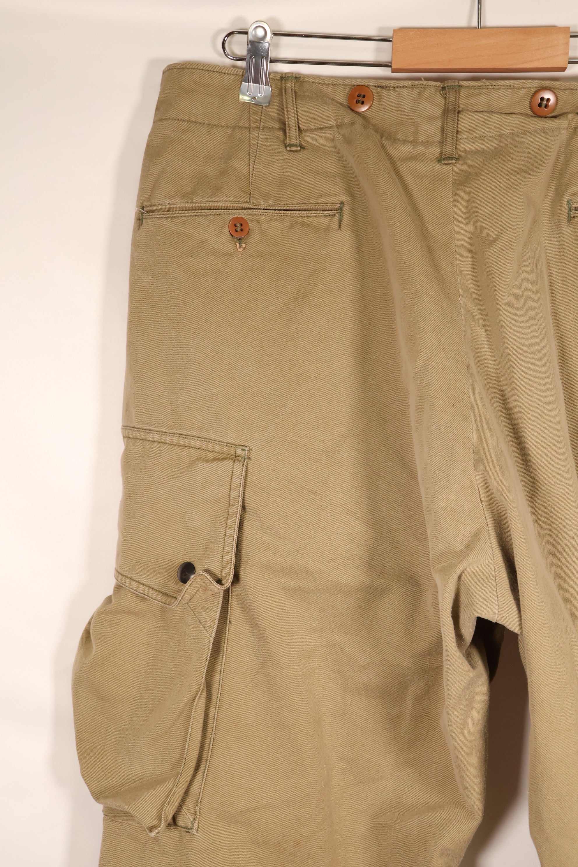 1940年代前半　推定 36　アメリカ陸軍　空挺部隊　M-1942　ジャンプパンツ　褪色あり　中古品