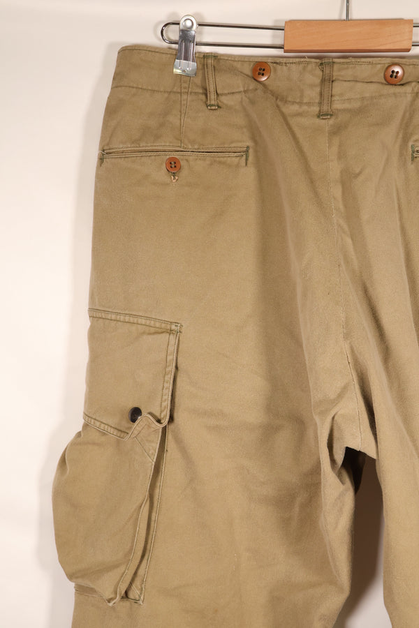 1940年代前半　推定 36　アメリカ陸軍　空挺部隊　M-1942　ジャンプパンツ　褪色あり　中古品